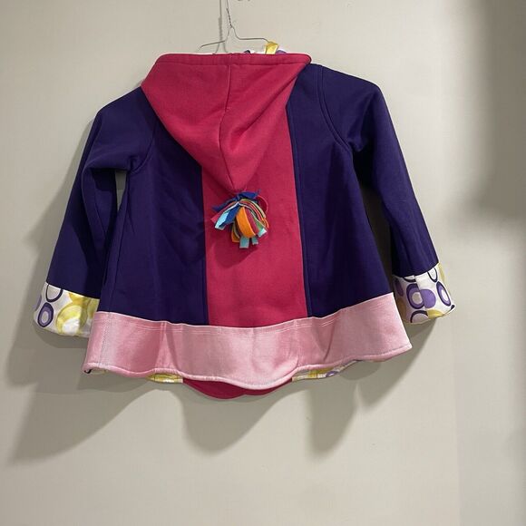 Twirly Girl Jacket Girls Pink/Purple Hood Washable Sz 7 Authentic New with Tags - Picture 12 of 16